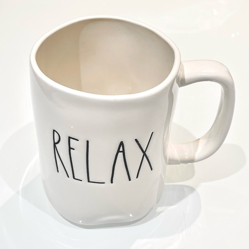 Rae Dunn “Relax” Mug - White
